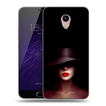 Пластиковый чехол на Meizu M3 Max с принтом Девушка в шляпе