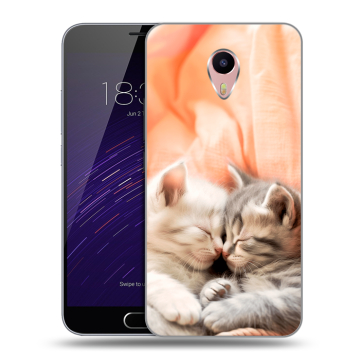 Пластиковый чехол на Meizu M3 Max с принтом Котята