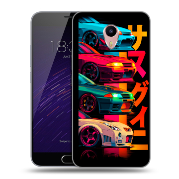 Пластиковый чехол на Meizu M3 Max с принтом Гоночные машины