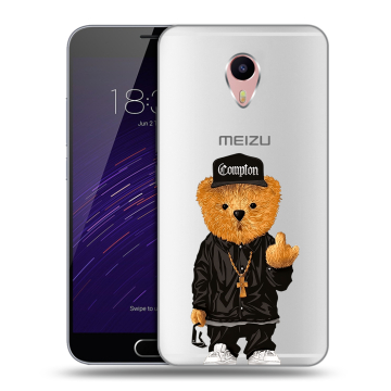 Пластиковый чехол на Meizu M3 Max с принтом Мишка