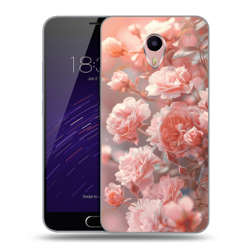 Пластиковый чехол на Meizu M3 Max с принтом Розовые розы