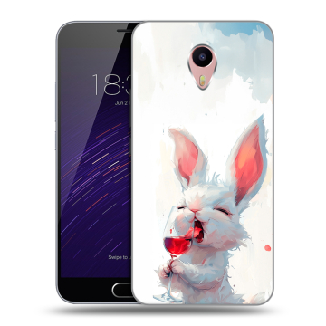 Пластиковый чехол на Meizu M3 Max с принтом кролик зайчик