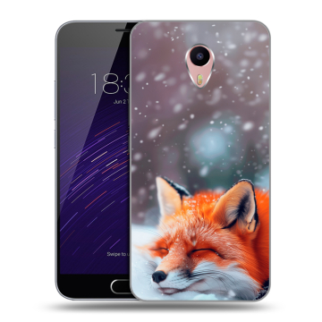 Пластиковый чехол на Meizu M3 Max с принтом лиса