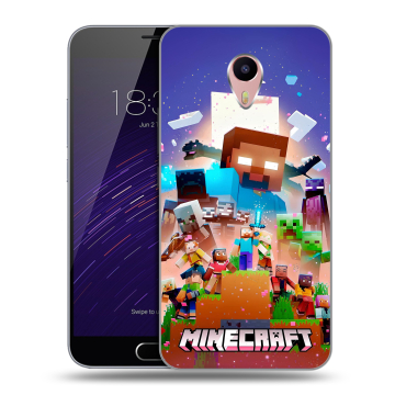 Пластиковый чехол на Meizu M3 Max с принтом Майнкрафт Minecraft Пластиковый чехол на Meizu M3 Max с принтом Майнкрафт Minecraft