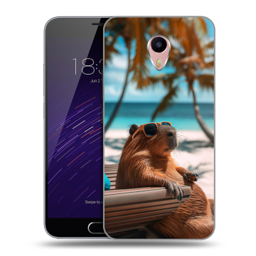 Пластиковый чехол на Meizu M3 Max с принтом Капибара