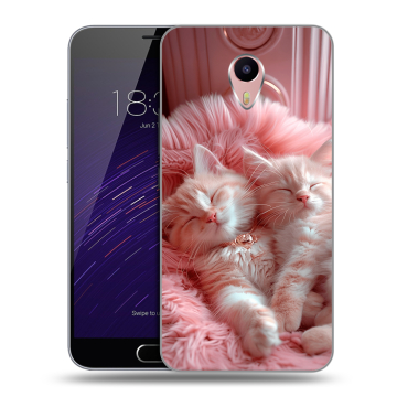Пластиковый чехол на Meizu M3 Max с принтом котята котики Пластиковый чехол на Meizu M3 Max с принтом котята котики