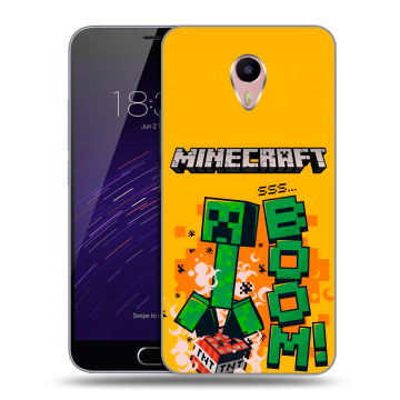 Пластиковый чехол на Meizu M3 Max с принтом Майнкрафт Minecraft