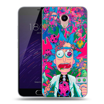 Пластиковый чехол на Meizu M3 Max с принтом Рик и Морти Rick Morty
