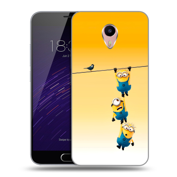 Пластиковый чехол на Meizu M3 Max с принтом Миньоны
