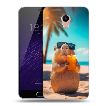 Пластиковый чехол на Meizu M3 Max с принтом Капибара