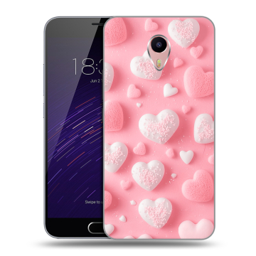 Пластиковый чехол на Meizu M3 Max с принтом Сердечки Пластиковый чехол на Meizu M3 Max с принтом Сердечки