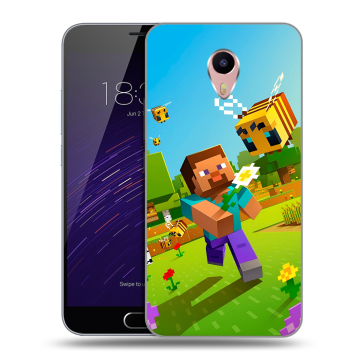 Пластиковый чехол на Meizu M3 Max с принтом Майнкрафт Minecraft