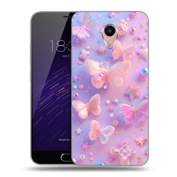 Пластиковый чехол на Meizu M3 Max с принтом Бабочки
