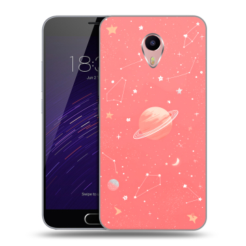 Пластиковый чехол на Meizu M3 Max с принтом Розовый космос