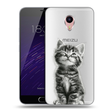 Пластиковый чехол на Meizu M3 Max с принтом Котенок