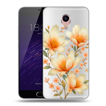Пластиковый чехол на Meizu M3 Max с принтом Цветы
