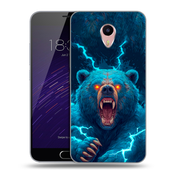 Пластиковый чехол на Meizu M3 Max с принтом Медведь