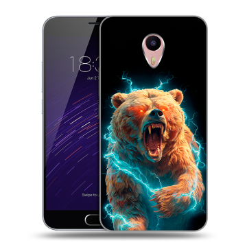 Пластиковый чехол на Meizu M3 Max с принтом Медведь