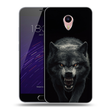 Пластиковый чехол на Meizu M3 Max с принтом Волк