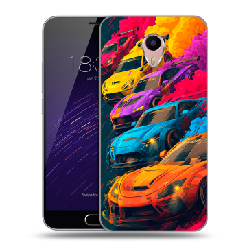 Пластиковый чехол на Meizu M3 Max с принтом Тачки