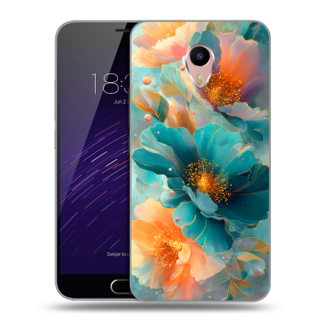 Пластиковый чехол на Meizu M3 Max с принтом Цветы