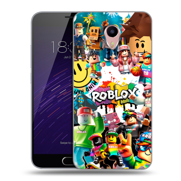 Пластиковый чехол на Meizu M3 Max с принтом Roblox Роблокс Пластиковый чехол на Meizu M3 Max с принтом Roblox Роблокс