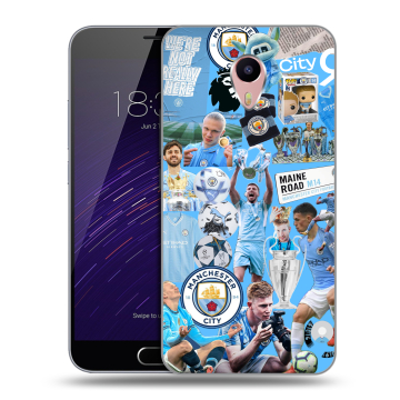 Пластиковый чехол на Meizu M3 Max с принтом Man City Манчестер Сити