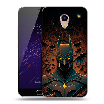 Пластиковый чехол на Meizu M3 Max с принтом Batman Бэтмен