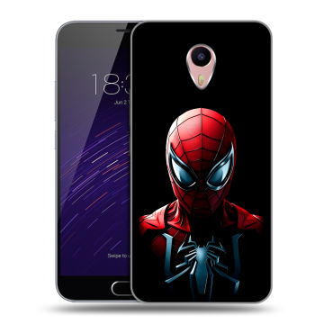 Пластиковый чехол на Meizu M3 Max с принтом Spiderman Человек паук