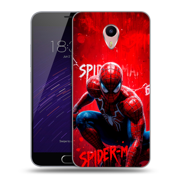 Пластиковый чехол на Meizu M3 Max с принтом Spiderman Человек паук Пластиковый чехол на Meizu M3 Max с принтом Spiderman Человек паук