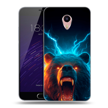 Пластиковый чехол на Meizu M3 Max с принтом Медведь