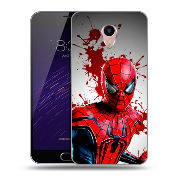 Пластиковый чехол на Meizu M3 Max с принтом Spiderman Человек паук