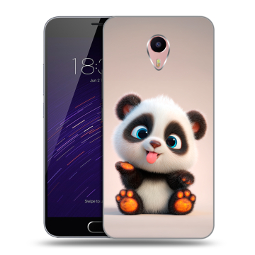 Пластиковый чехол на Meizu M3 Max с принтом милая панда