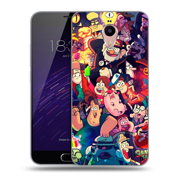 Пластиковый чехол на Meizu M3 Max с принтом Gravity Falls Гравити Фолз