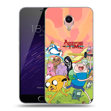 Пластиковый чехол на Meizu M3 Max с принтом Adventure time Время приключений