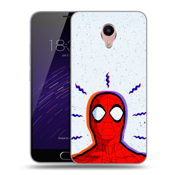 Пластиковый чехол на Meizu M3 Max с принтом Spiderman Человек паук