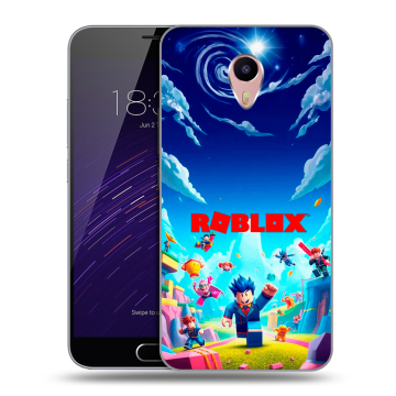 Пластиковый чехол на Meizu M3 Max с принтом Roblox Роблокс