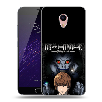 Пластиковый чехол на Meizu M3 Max с принтом Death note Тетрадь смерти