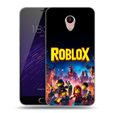 Пластиковый чехол на Meizu M3 Max с принтом Roblox Роблокс
