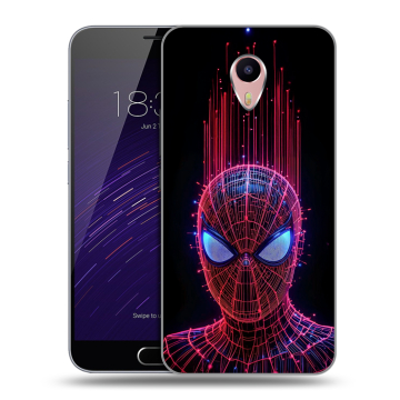 Пластиковый чехол на Meizu M3 Max с принтом Spiderman Человек паук