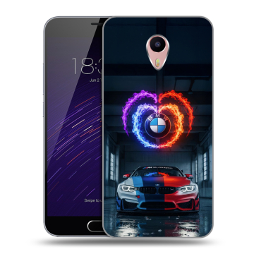 Пластиковый чехол на Meizu M3 Max с принтом BMW БМВ
