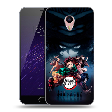 Пластиковый чехол на Meizu M3 Max с принтом Demon Slayer Клинок рассекающий демонов