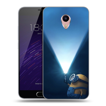 Пластиковый чехол на Meizu M3 Max с принтом Миньоны