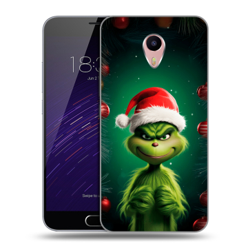 Пластиковый чехол на Meizu M3 Max с принтом Гринч Новый год Рождество