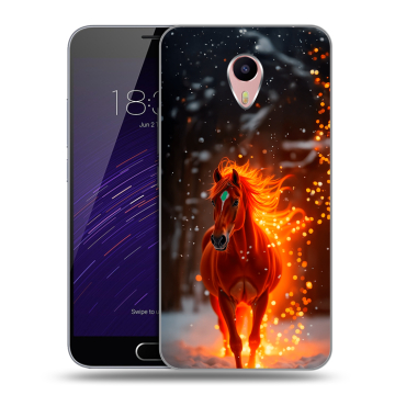 Пластиковый чехол на Meizu M3 Max с принтом Новый год