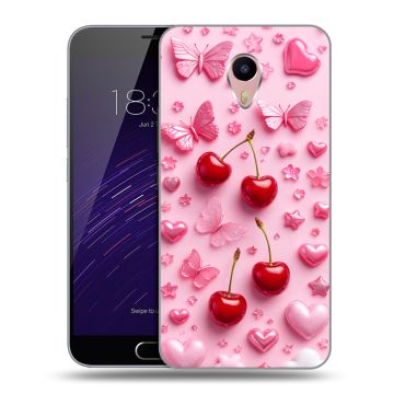 Пластиковый чехол на Meizu M3 Max с принтом для девочек