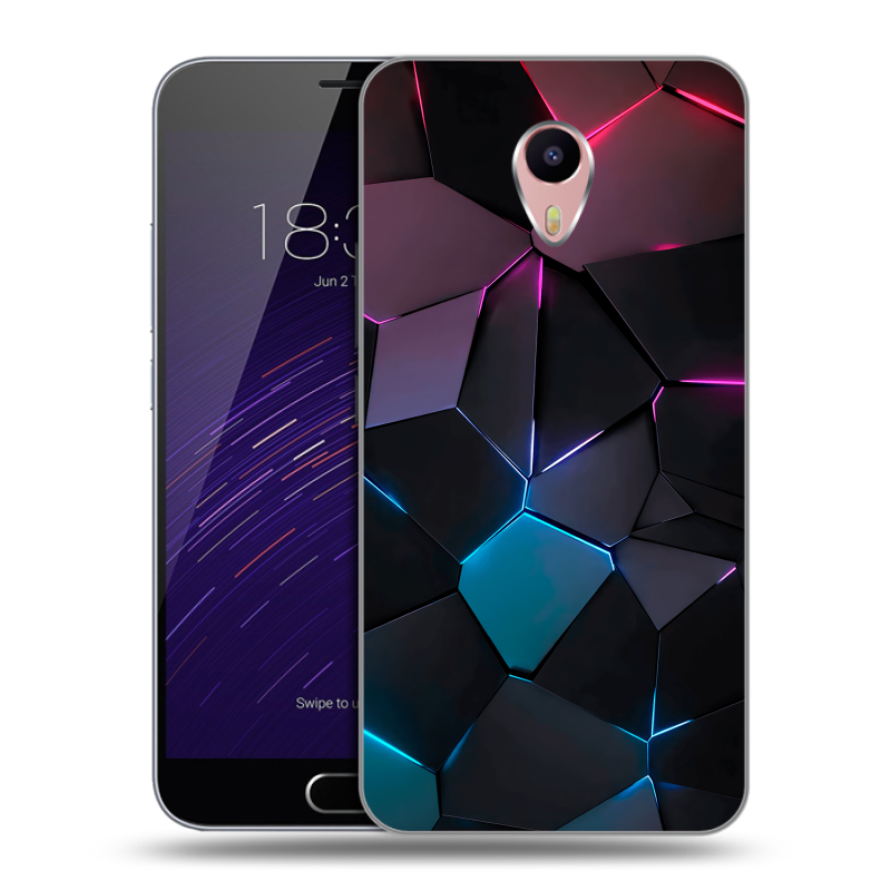 Пластиковый чехол на Meizu M3 Max с принтом Геометрия неона Пластиковый чехол на Meizu M3 Max с принтом Геометрия неона
