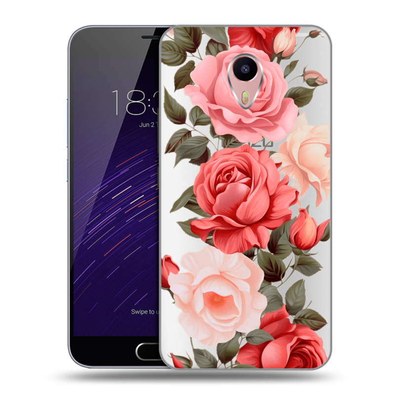 Пластиковый чехол на Meizu M3 Max с принтом Розы Пластиковый чехол на Meizu M3 Max с принтом Розы