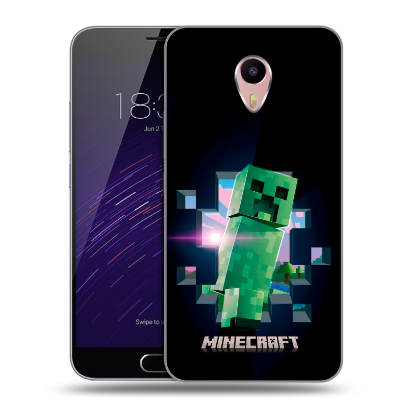 Пластиковый чехол на Meizu M3 Max с принтом Майнкрафт Minecraft Пластиковый чехол на Meizu M3 Max с принтом Майнкрафт Minecraft