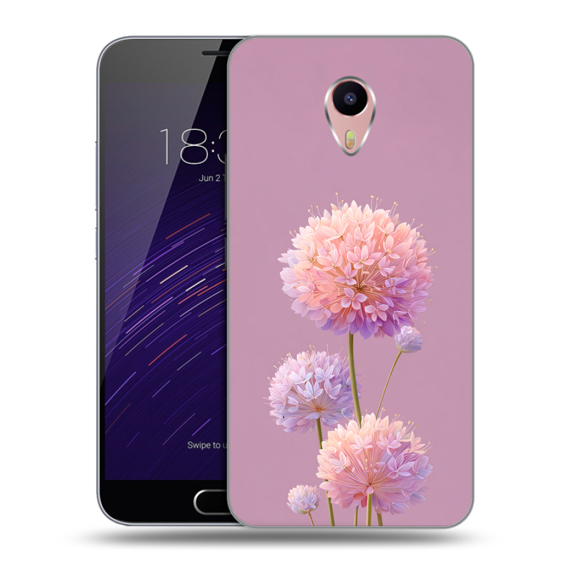Пластиковый чехол на Meizu M3 Max с принтом Цветы Пластиковый чехол на Meizu M3 Max с принтом Цветы